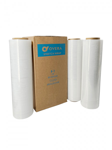 Clear Stretch Wrap 80-Gauge 18 in. x 740 ft.
