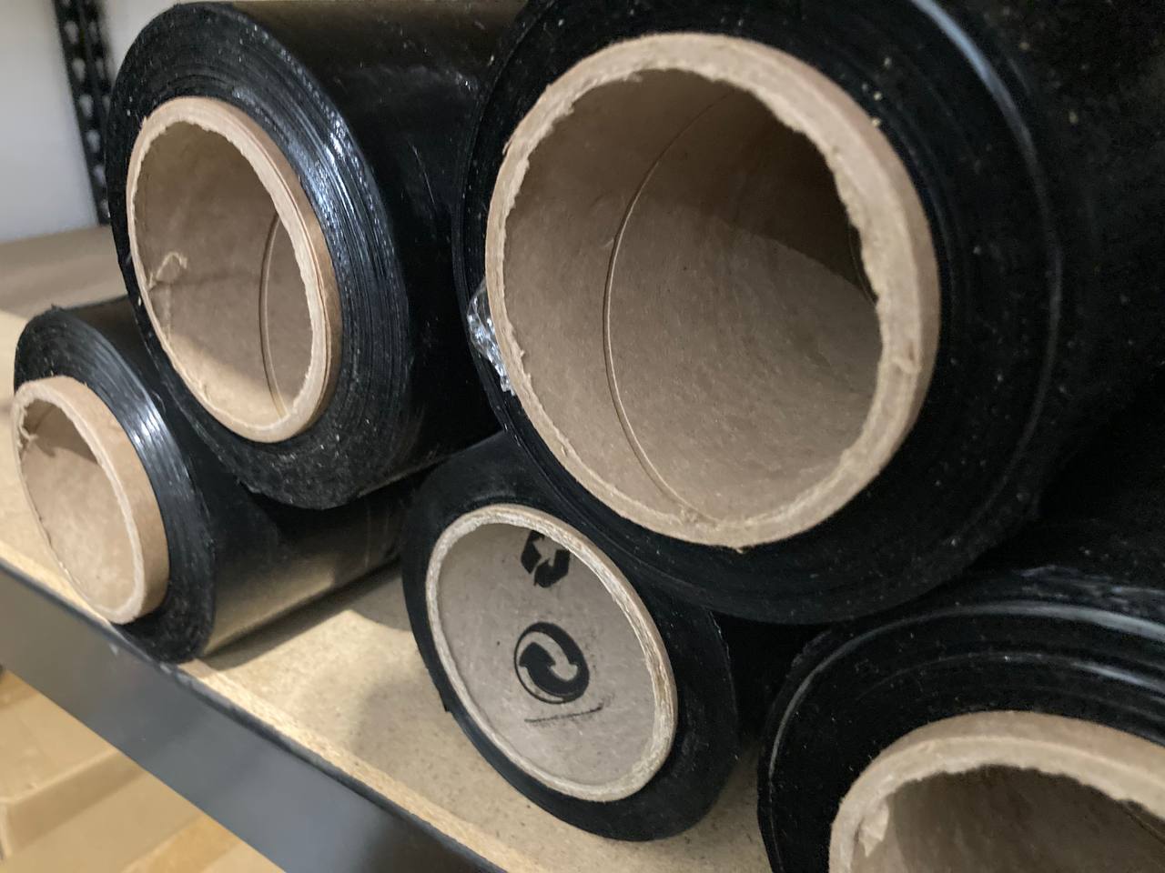 Black Stretch Wrap 80-Gauge 18 in. x 1000 ft.