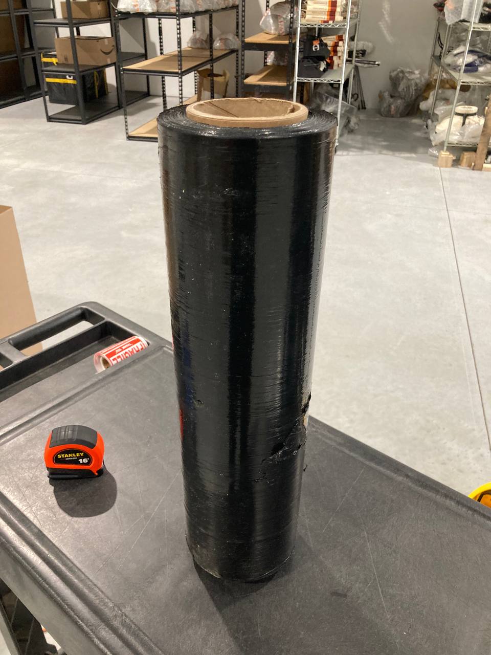 Black Stretch Wrap 80-Gauge 18 in. x 1000 ft.